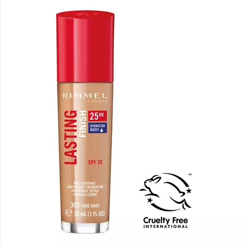 Rimmel Lasting Finish 25H Base Líquida Tom 303 True Nude 30ml