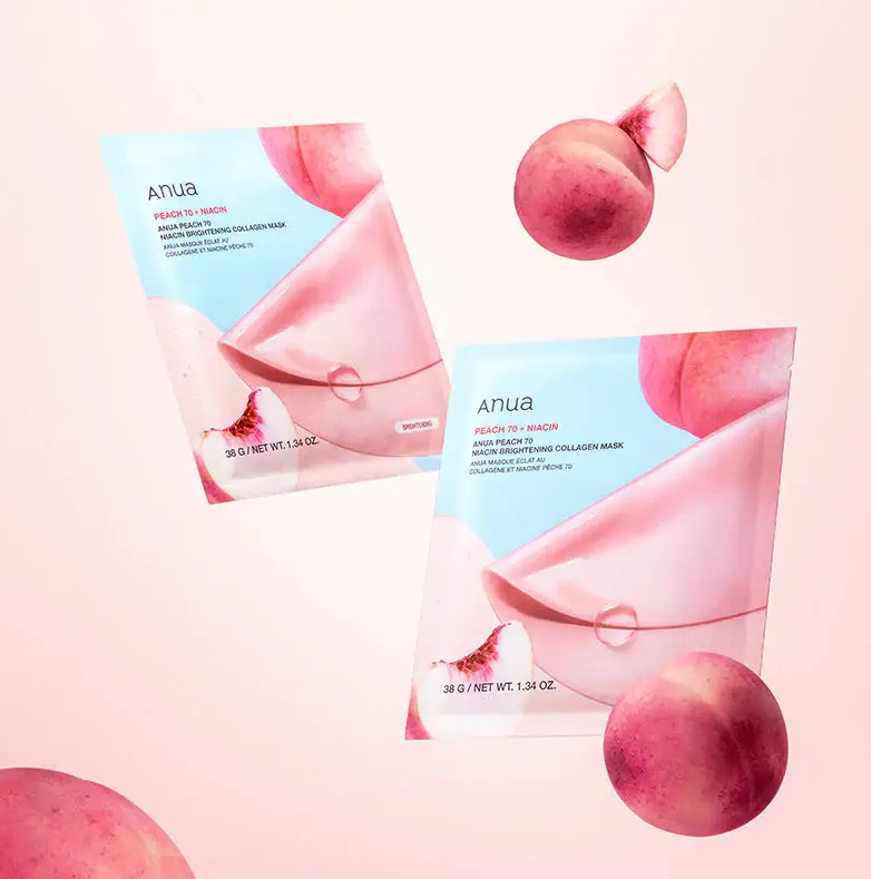 Mascarilla de colágeno Anua Peach 70 Niacina
