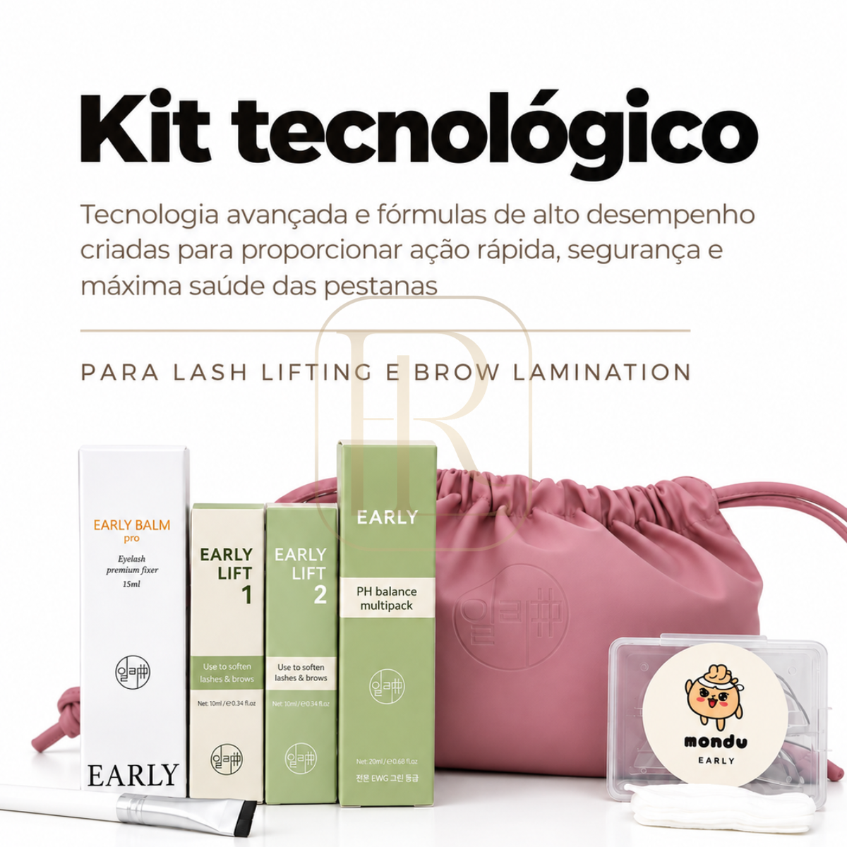 Kit Early Lash Lifting e Brow Lamination Coreano – Sistema Profissional Completo e Altamente Tecnológico - envio dia 5/9