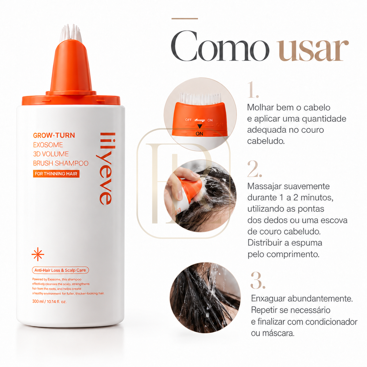 Lilyeve – Grow:Turn Exosome 3D Volume Brush Shampoo, 200ml