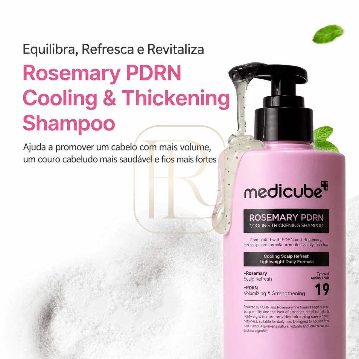 Medicube Rosemary PDRN Cooling Thickening Shampoo 400ml embalagem