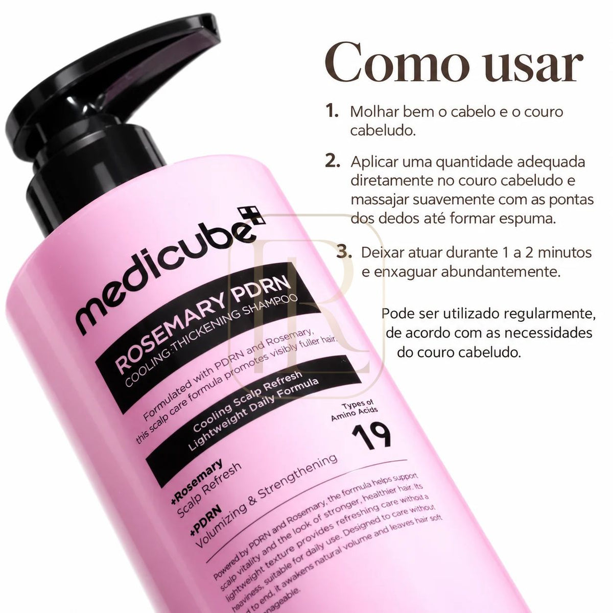 Medicube Rosemary PDRN Cooling Thickening Shampoo 400ml textura