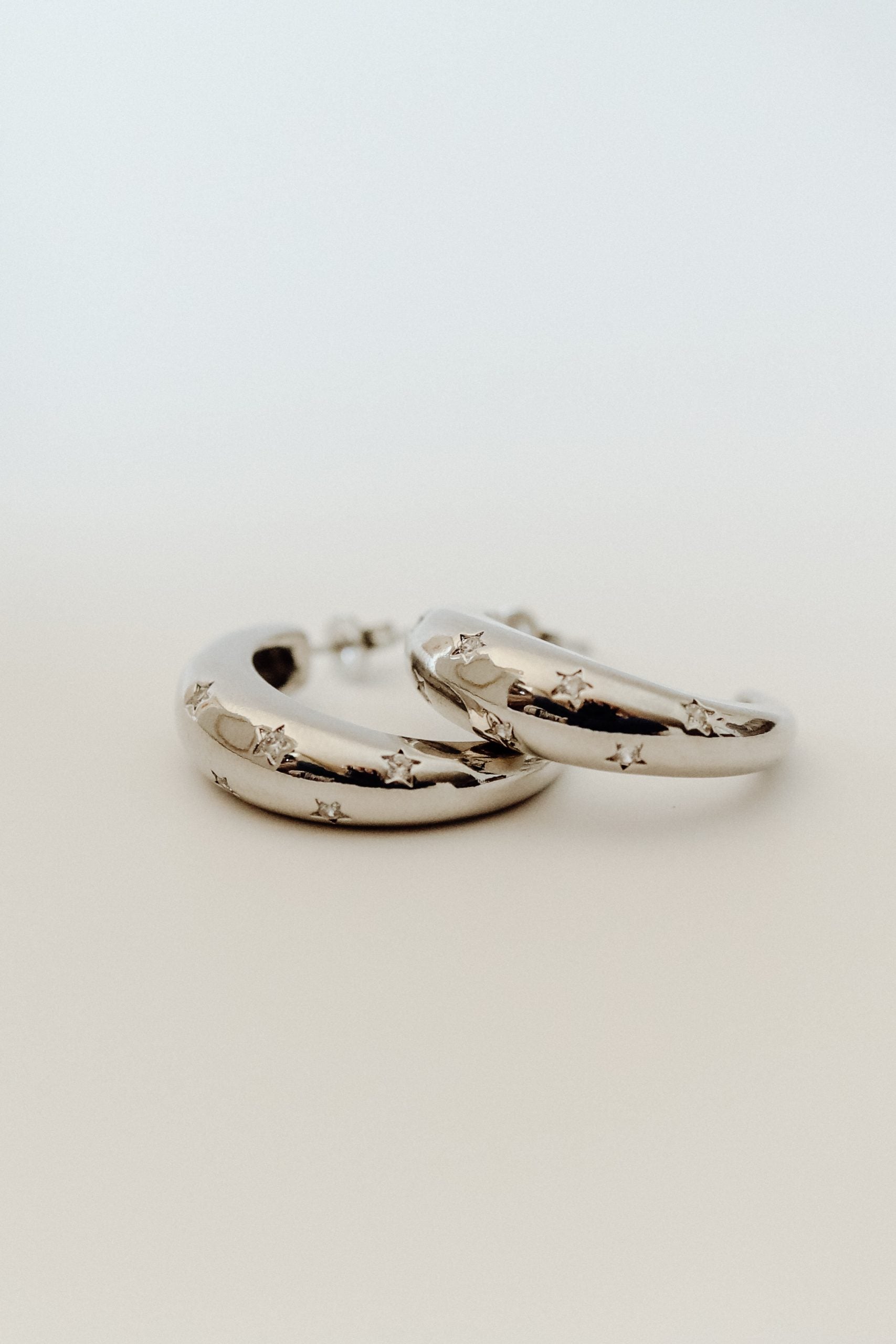 Star Earrings - Silver