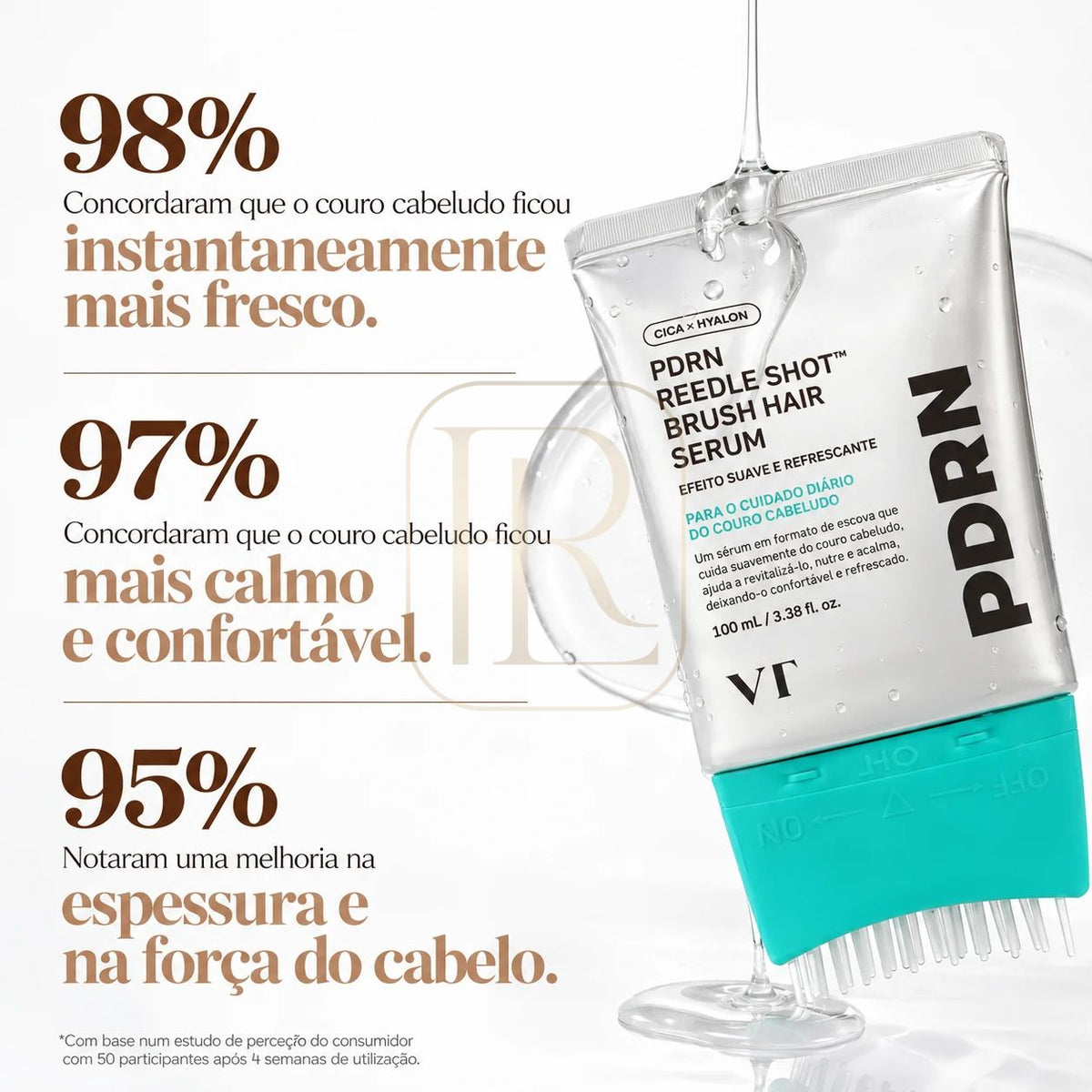 VT Cosmetics PDRN Reedle Shot Brush Hair Serum 100ml textura
