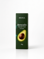 BRONA Avocado Scrub Gel for Brow – Esfoliante para Sobrancelhas 30g