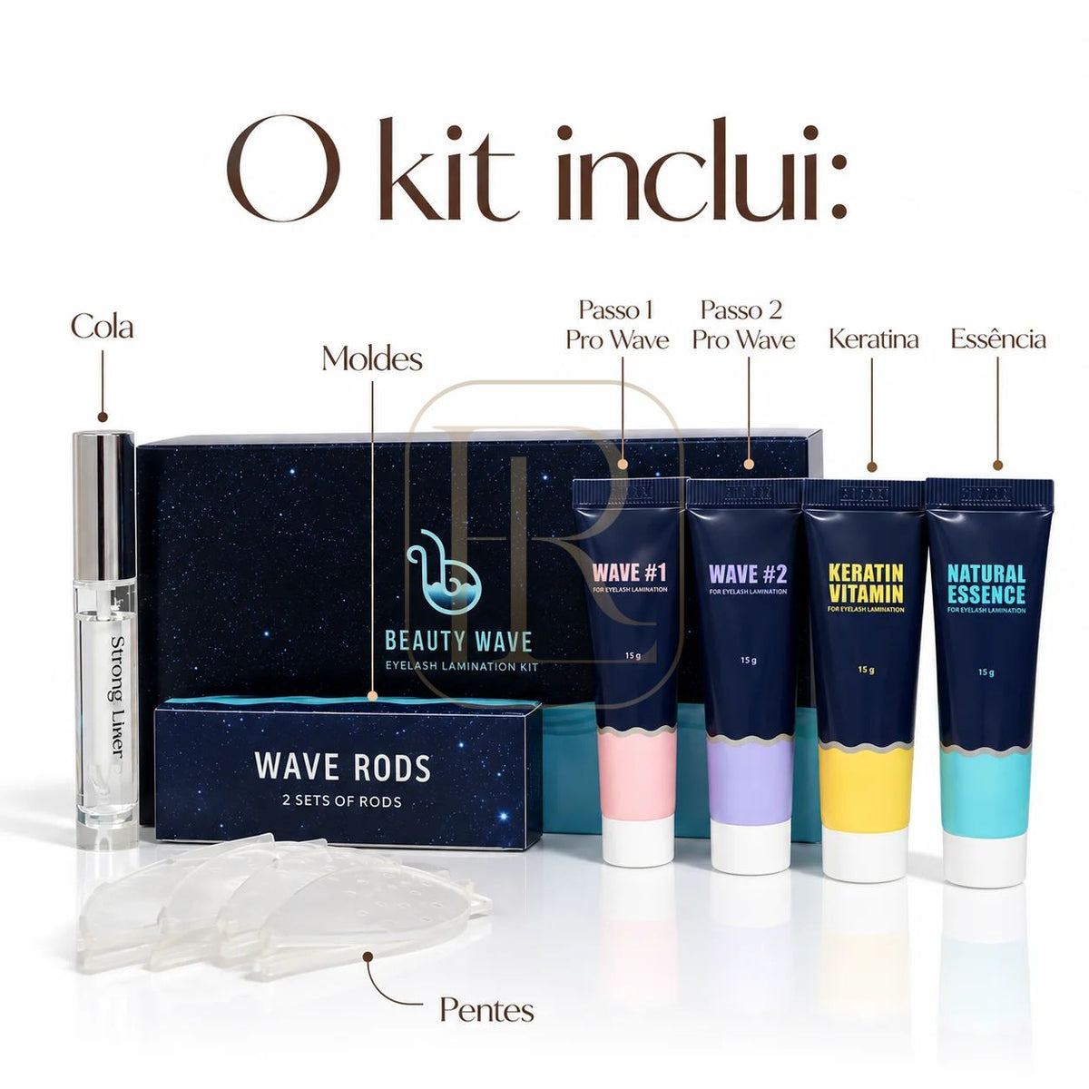 Beauty Wave Neicha- Kit Profissional Completo Lash Lifting e Brow Lamination
