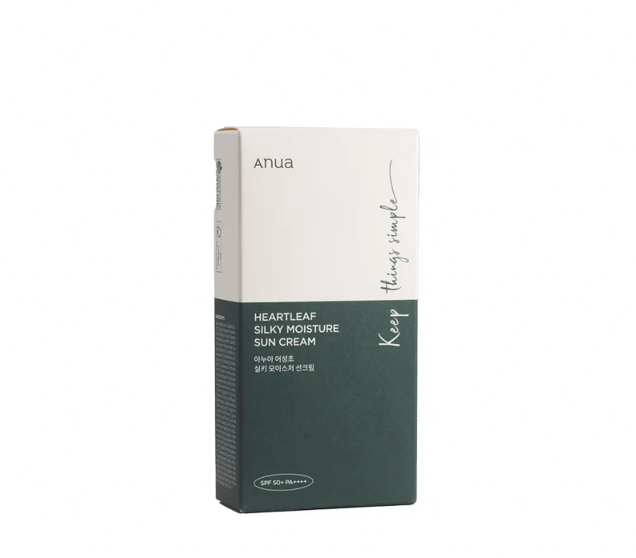 Anua - Heartleaf Silky Moisture Crema Solar SPF50+ PA++++ 50ml