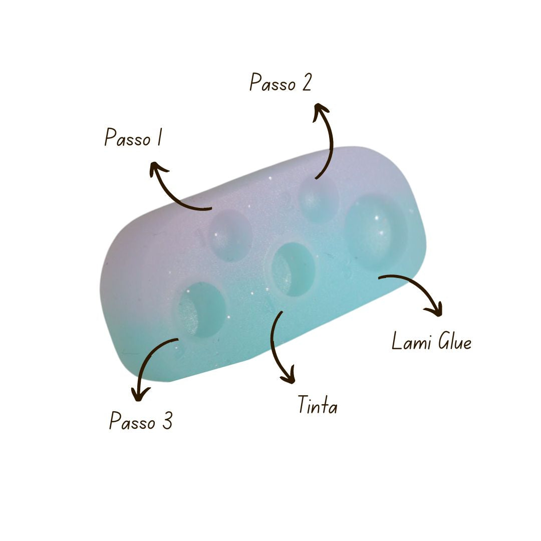 Paleta Silicone Colorida detalhe