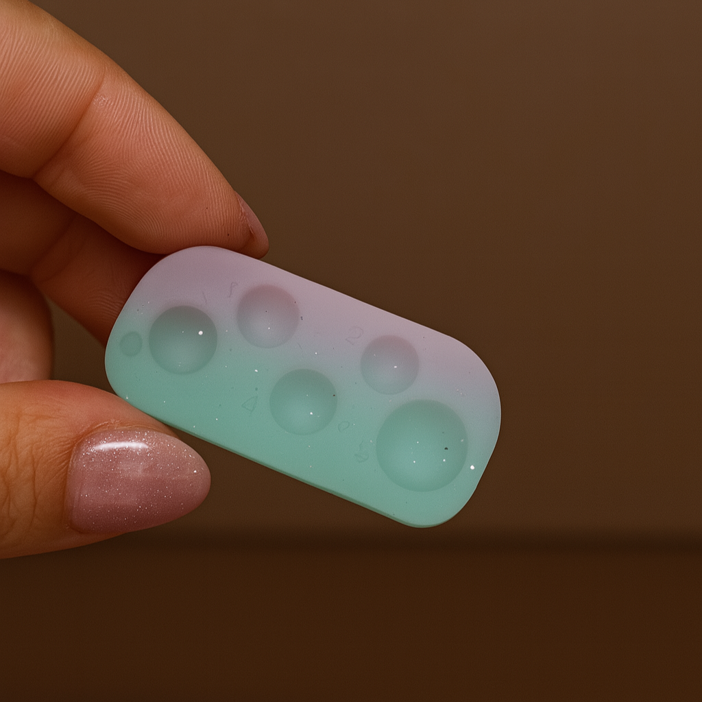 Paleta Silicone Colorida - EXCLUSIVO